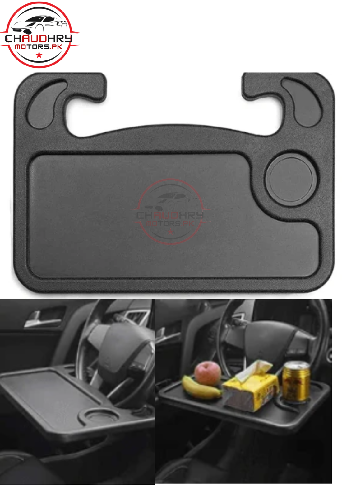 Car streeing wheel Food tray