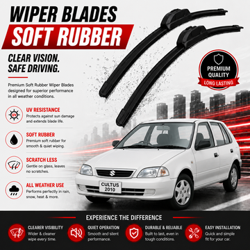 Suzuki Cultus 2005 Premium Wiper Blade Set | Perfect Fit Windshield Wipers