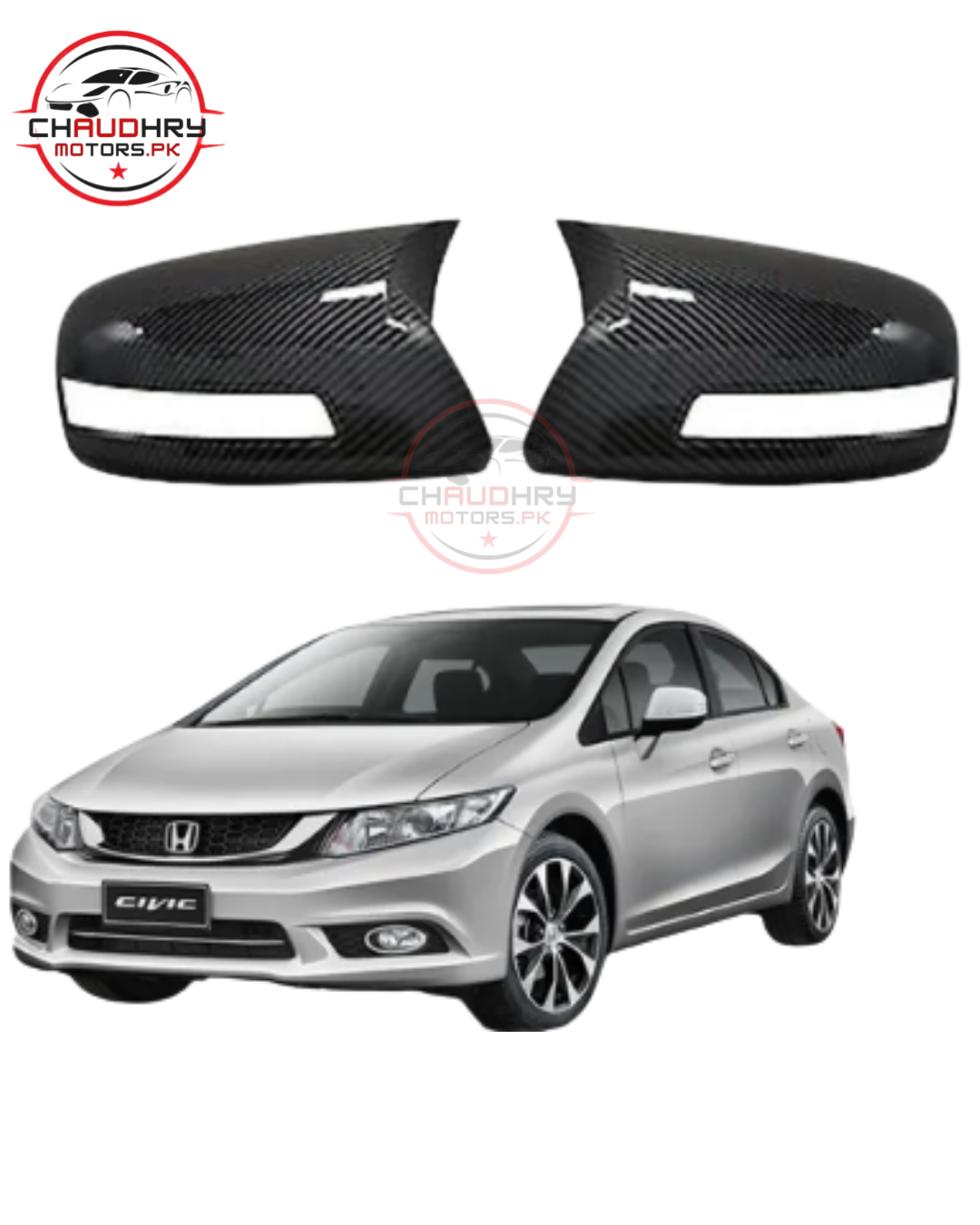 Honda Civic Rebirth Carbon Fiber Side Mirror
