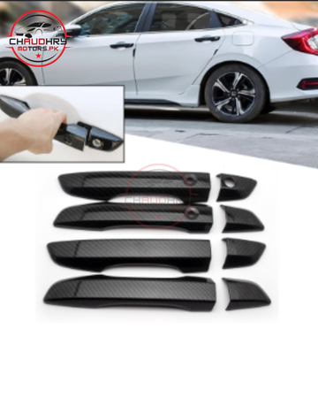Honda Civic 2016 X Carbon Fiber Door Handle Covers – Premium Exterior Upgrade