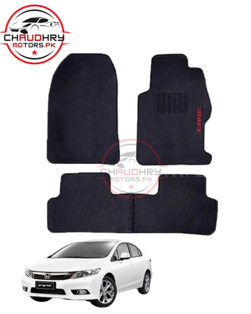 Honda Civic Rebirth 2013–2016 Latex Rubber Mats – All-Weather Floor Protection