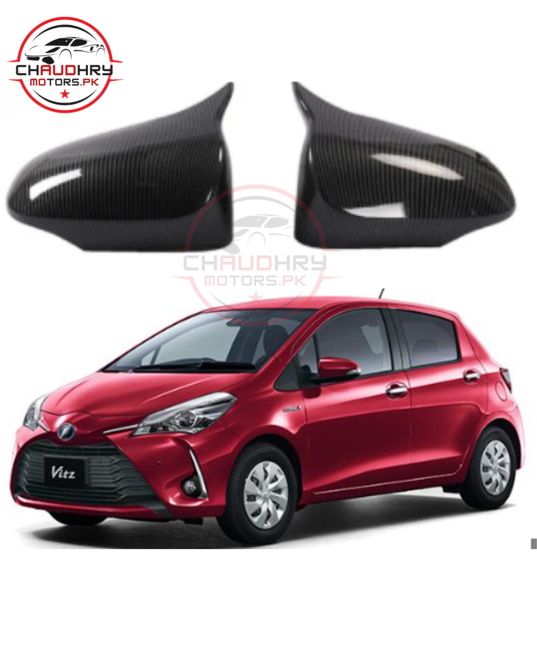 Toyota Vitz 2018 Carbon Fiber Side Mirror