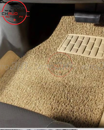 Universal Car Grass Floor Mats Beige Premium Quality