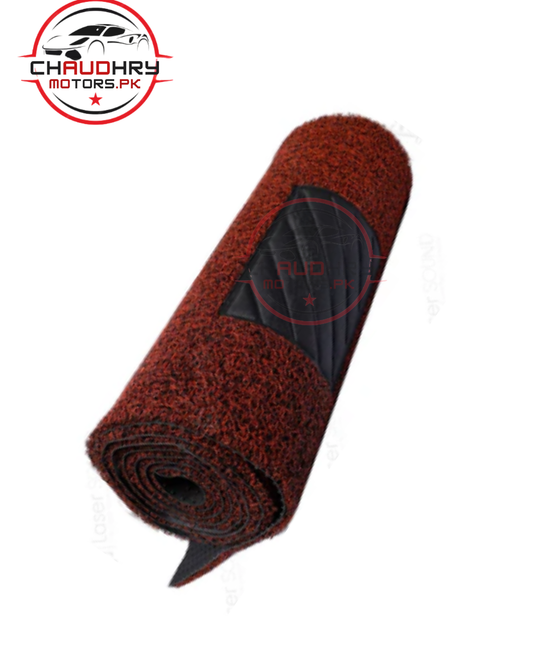 Universal Car Grass Floor Mats Red Premium Quality