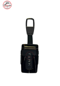 black leather metal key1