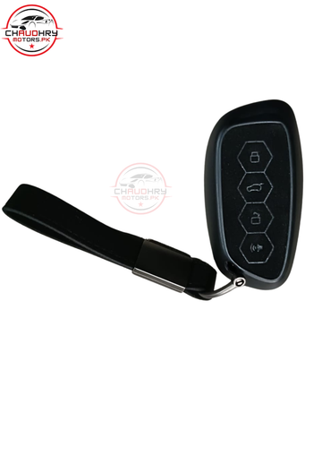 black leather tpu key cover