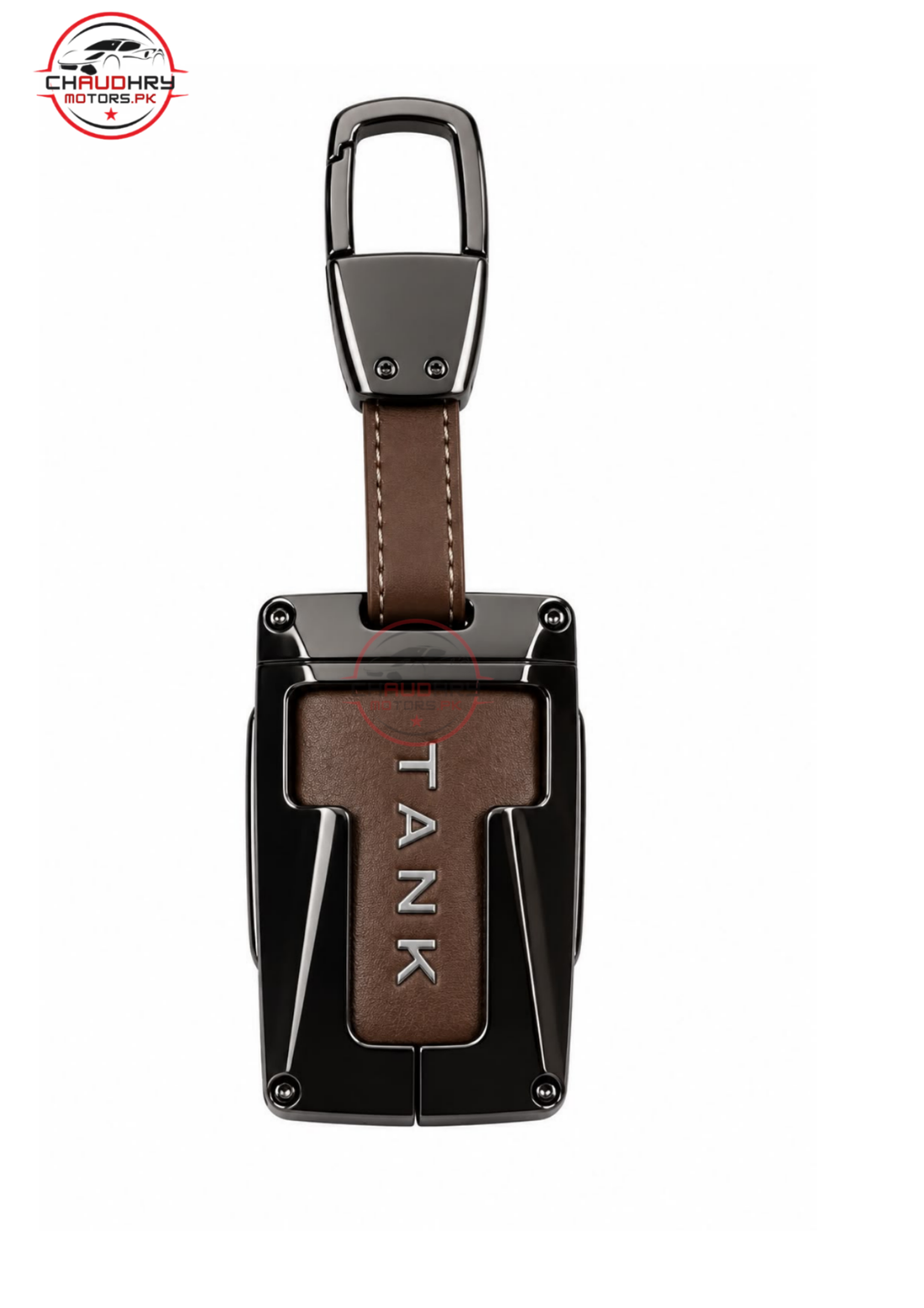 brown leather metal key2