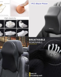  car neck cushion black