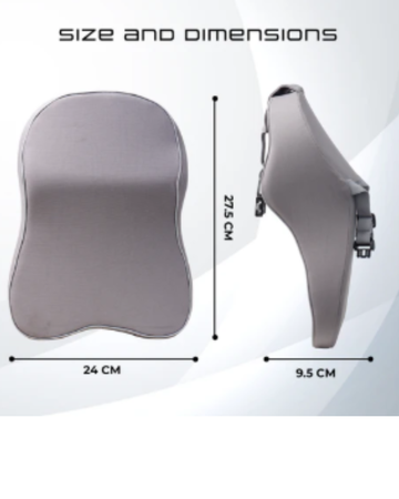car neck cusion grey