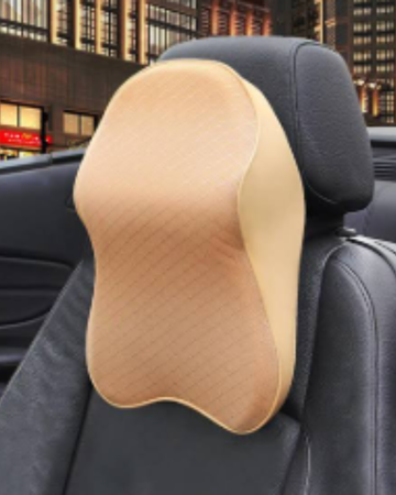 car neck rest beige