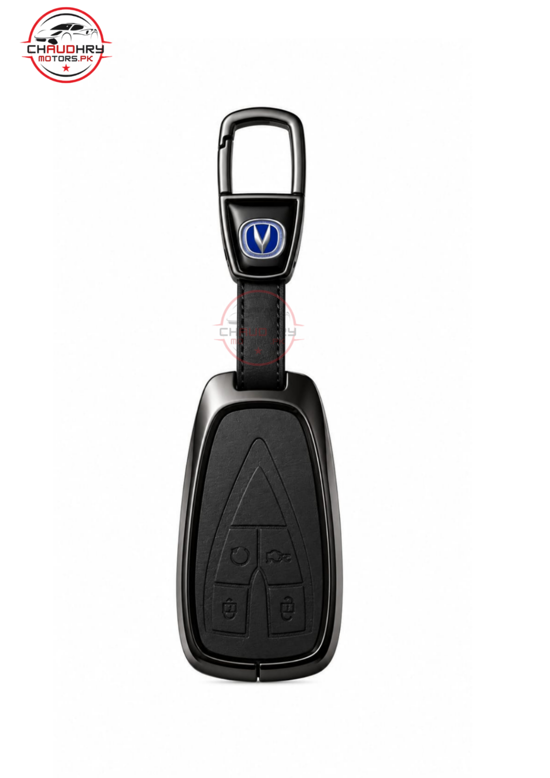 changan x7 black leather metal key cover1