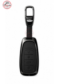 cherry triggo 8 pro black leather metal keycover