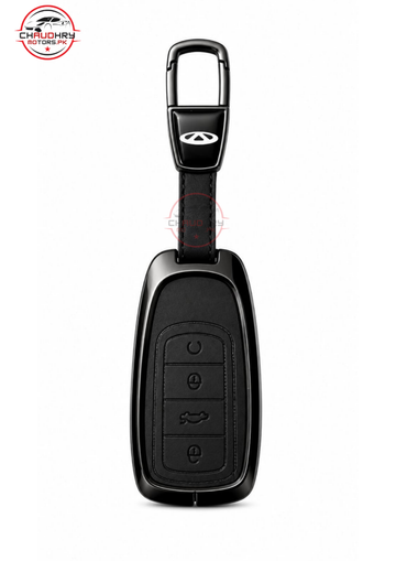 cherry triggo 8 pro black leather metal keycover