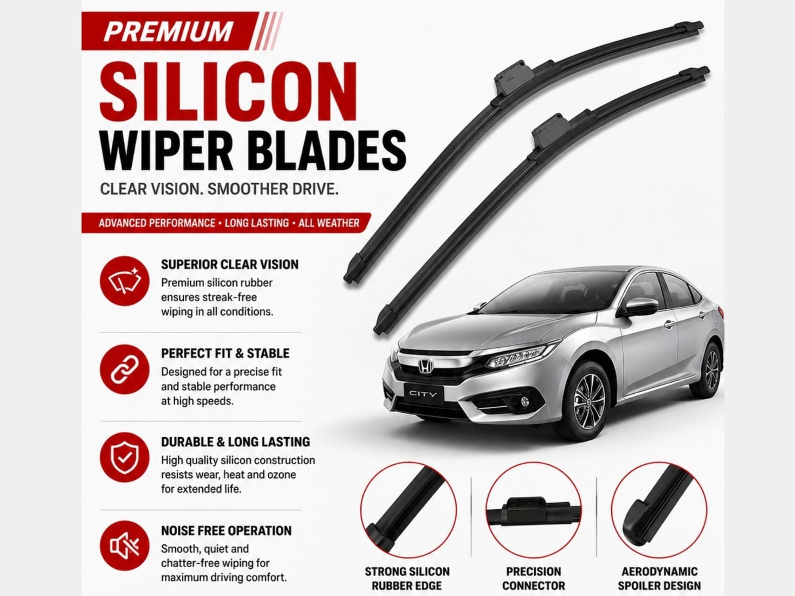 civic x wiper set