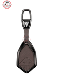deepal so5 brown leather metal key cover_