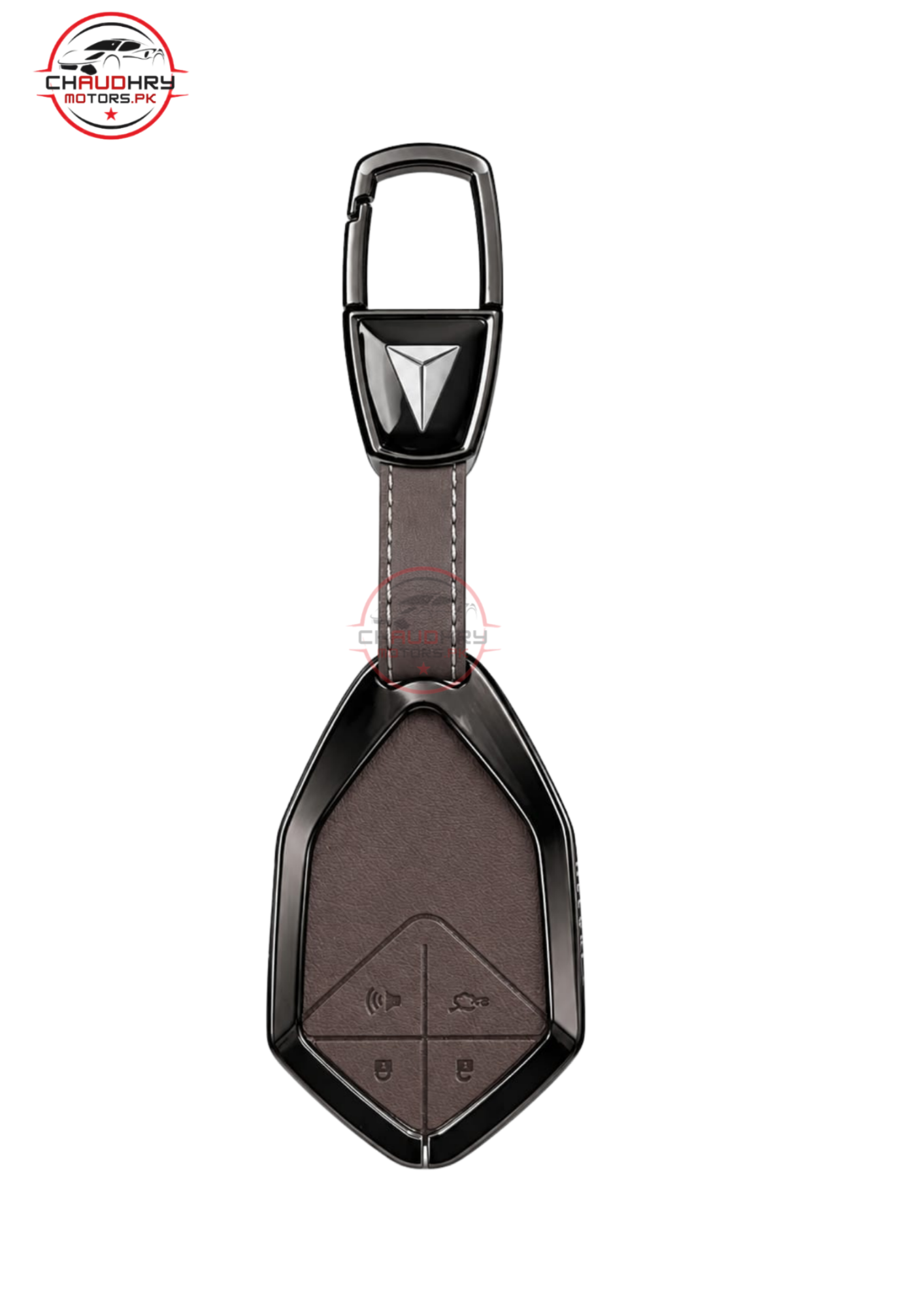 deepal so5 brown leather metal key cover_