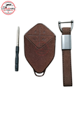 deepal so5 brown leather tpu key cover 1