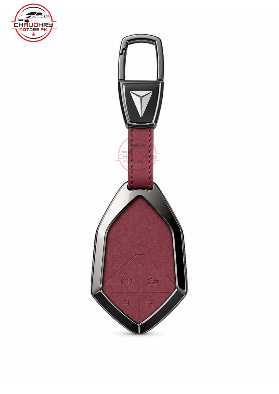 deepal so5 meroon leather metal key cover