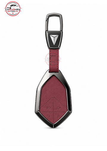 deepal so5 meroon leather metal key cover