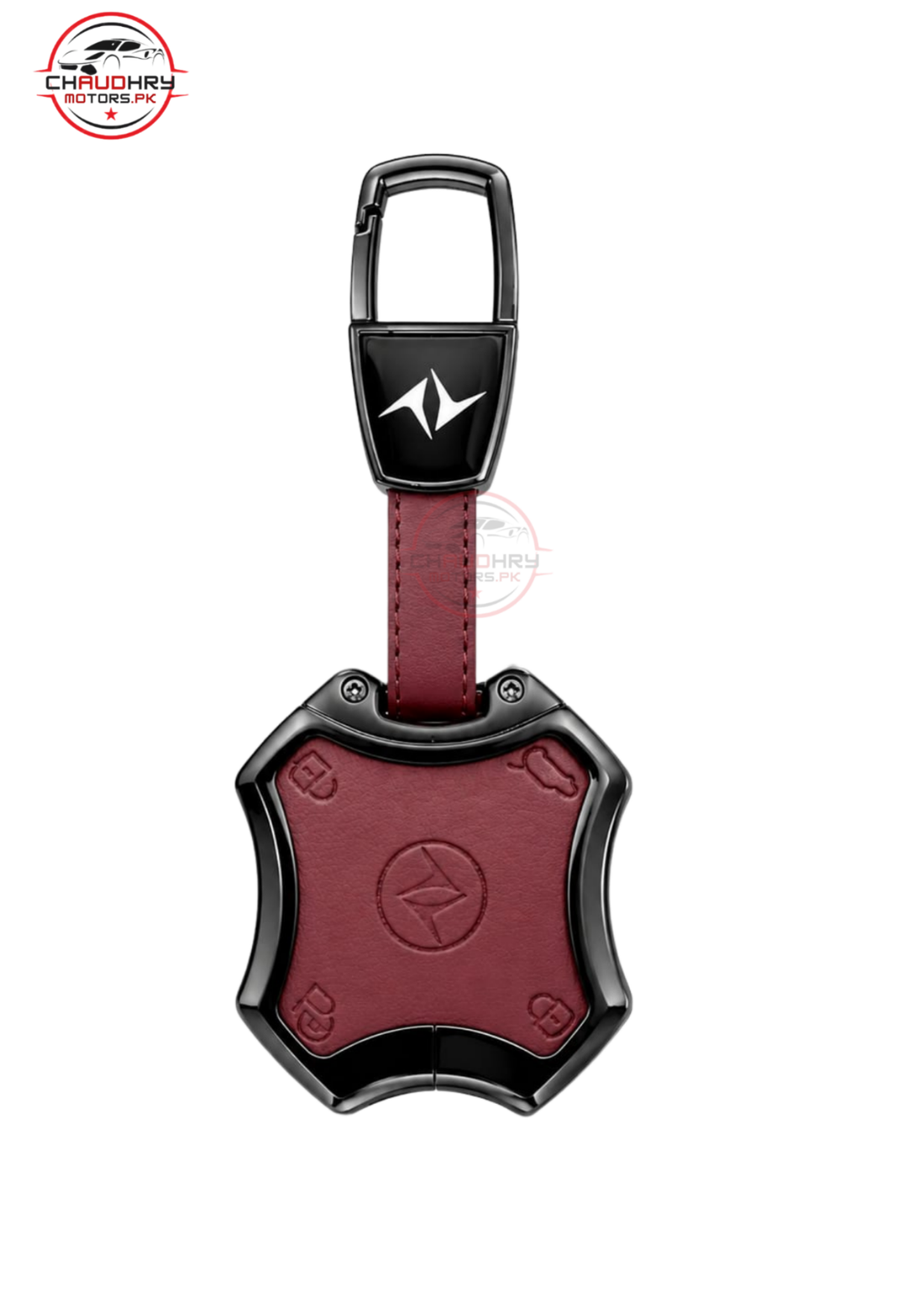 dongfing vigo black leather metal key cover