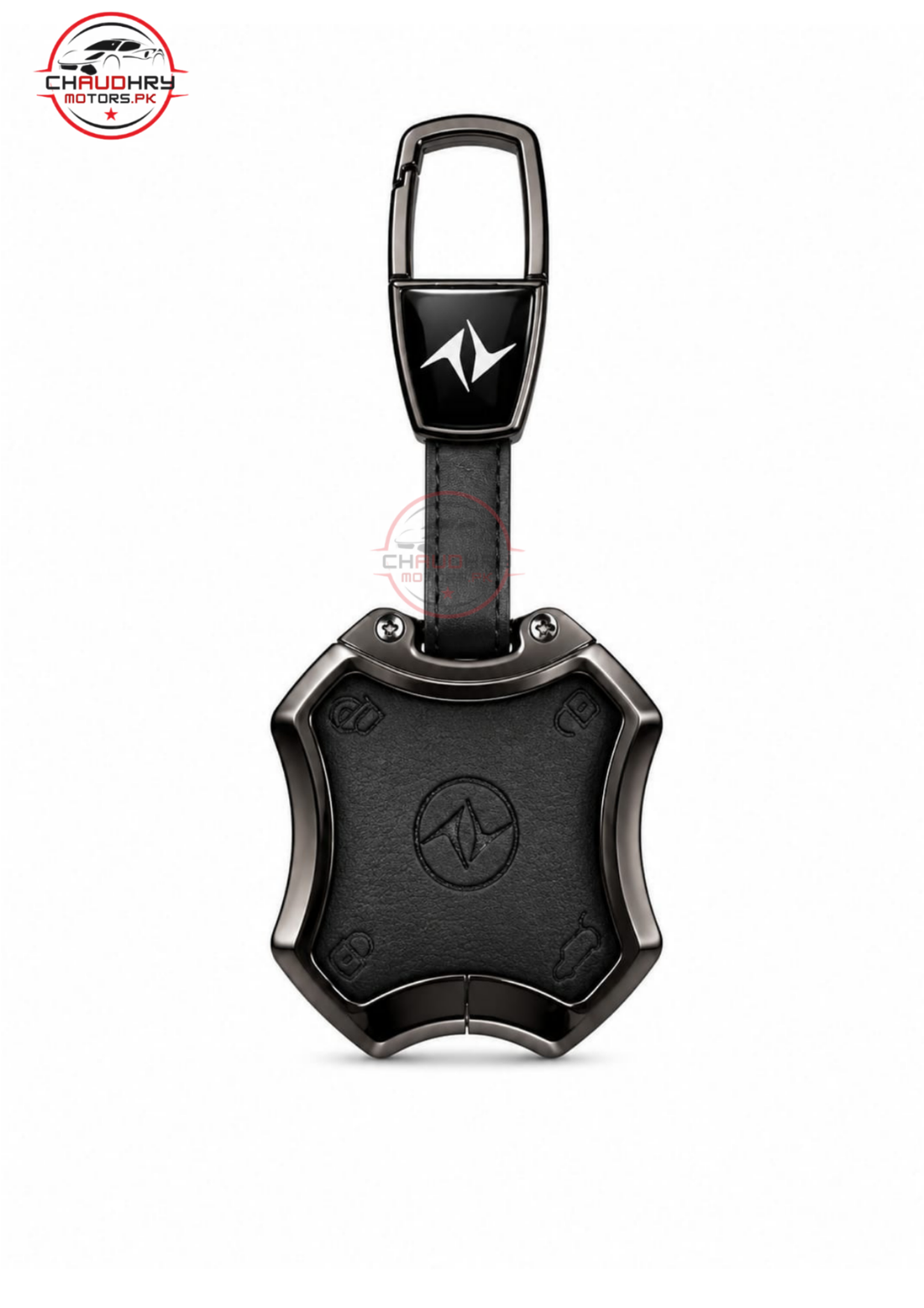 dongfing vigo black leather metal key cover