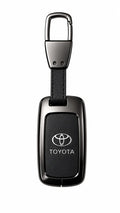 grande black leather metal key cover