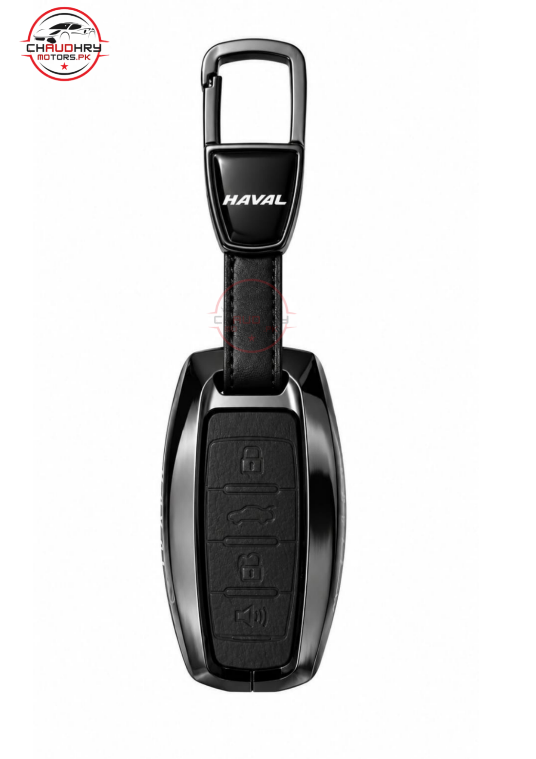 haval h6black leather metal key cover