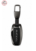 haval h6 black leather metal key cover1