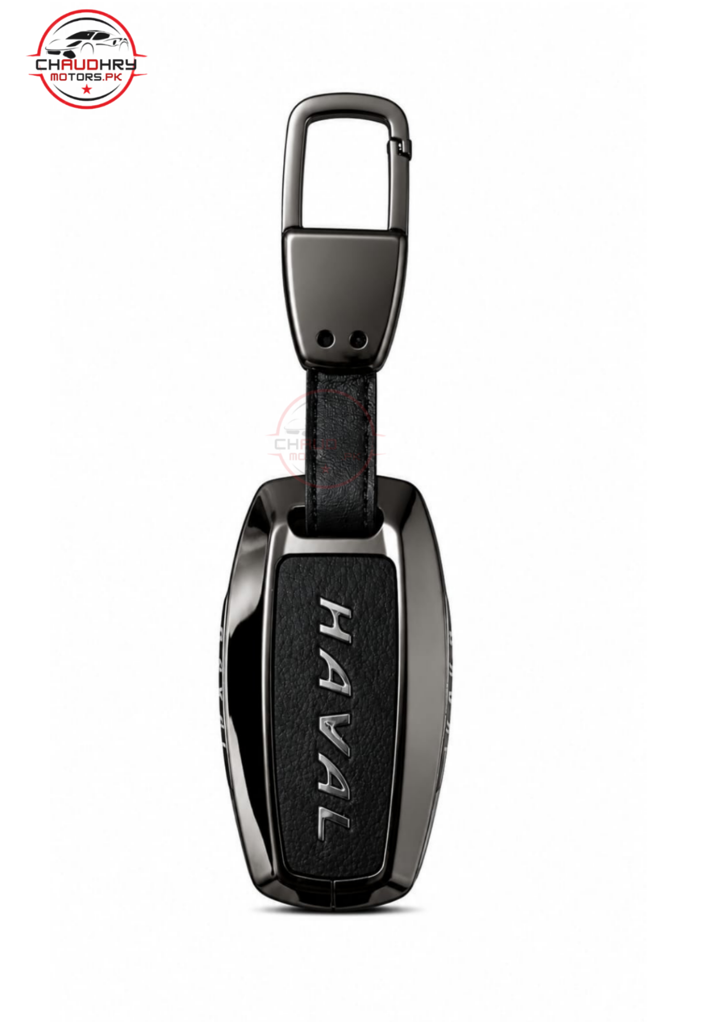 haval h6 black leather metal key cover1
