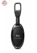 hyundai sonata black leather metal key cover