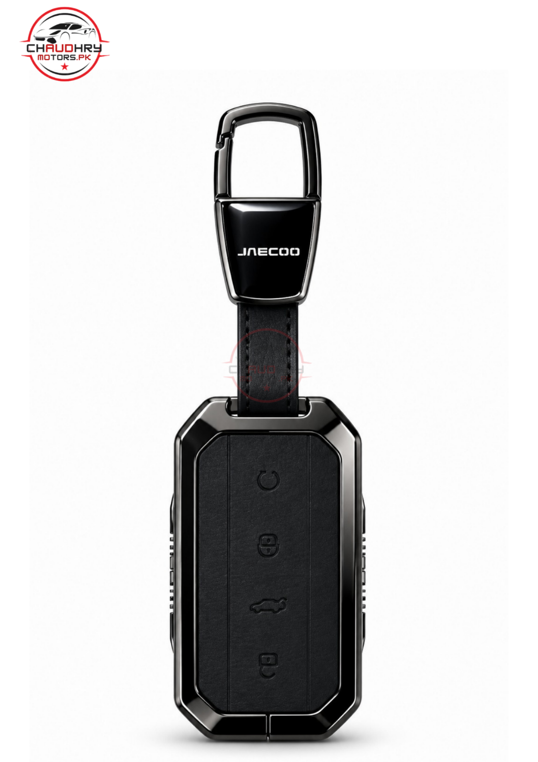 jaecoo j5 black leather metal key cover 1