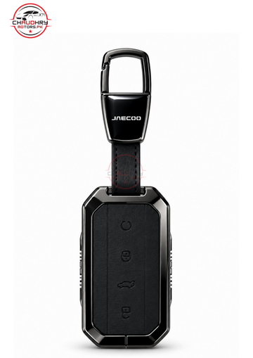 jaecoo j5 black leather metal key cover 1