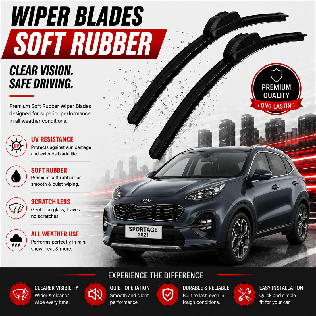 kia sportage 2021 wiper set