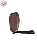 leather brown tpu key cover