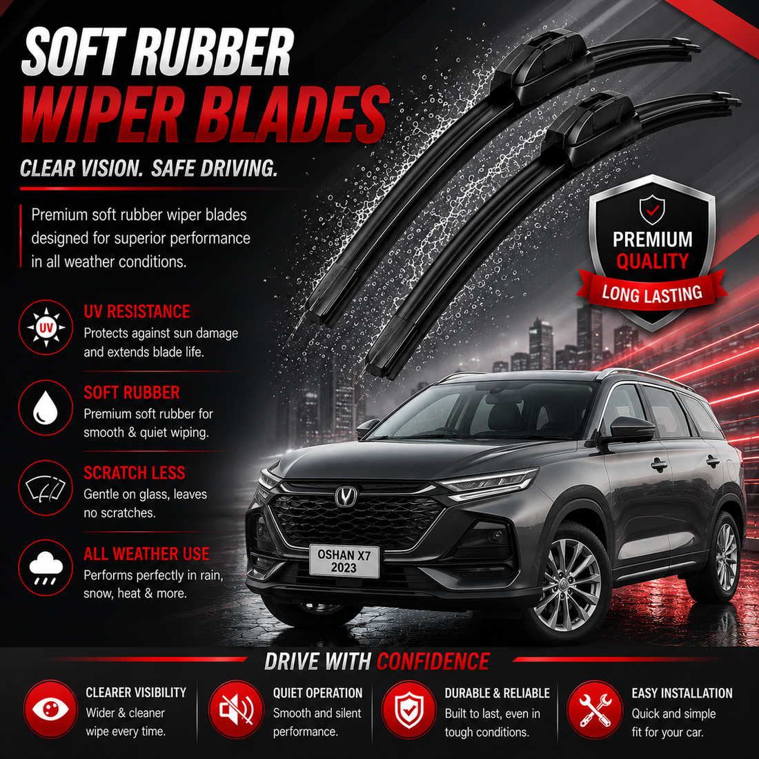 oshan x7 wiper set