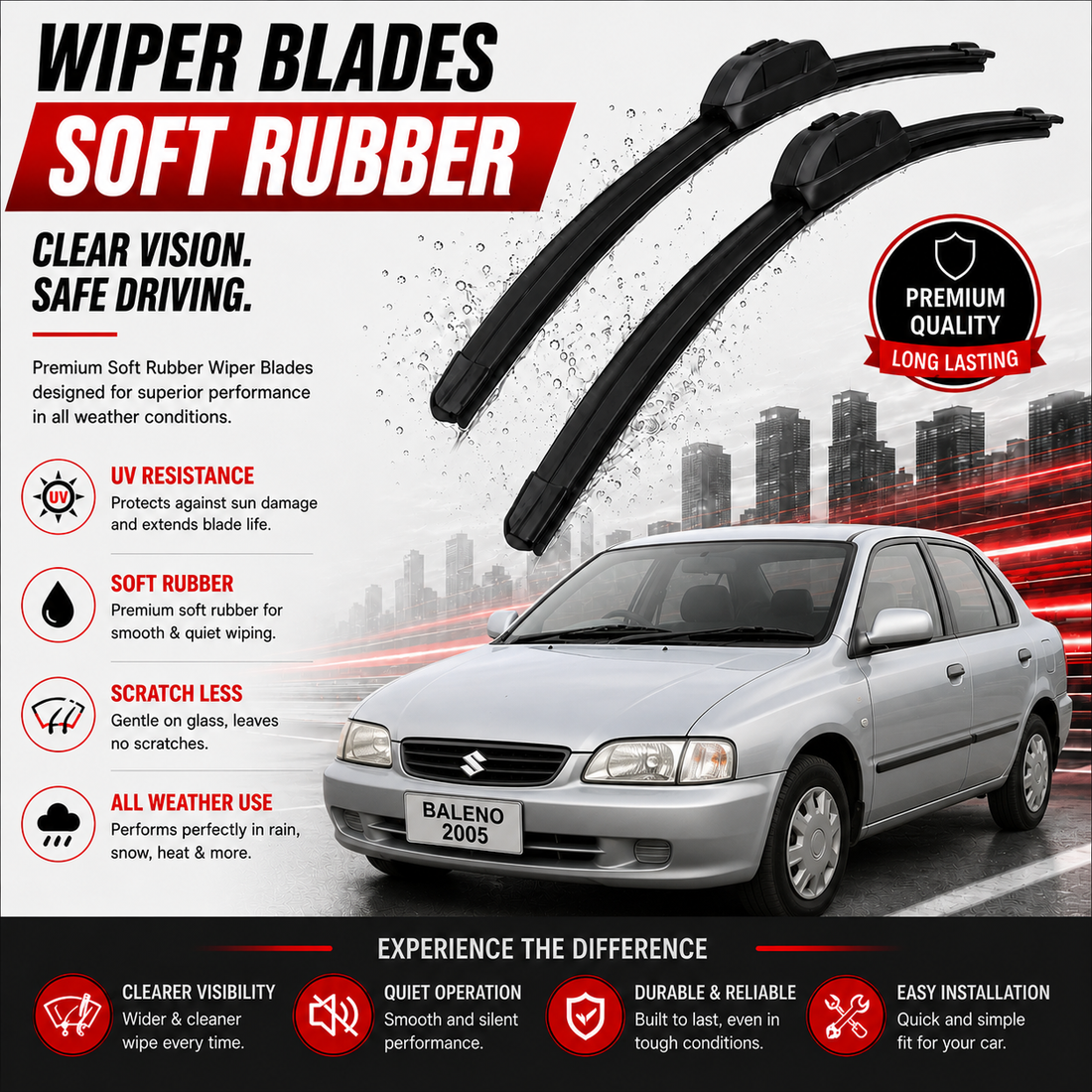 suzuki baleno wiper set