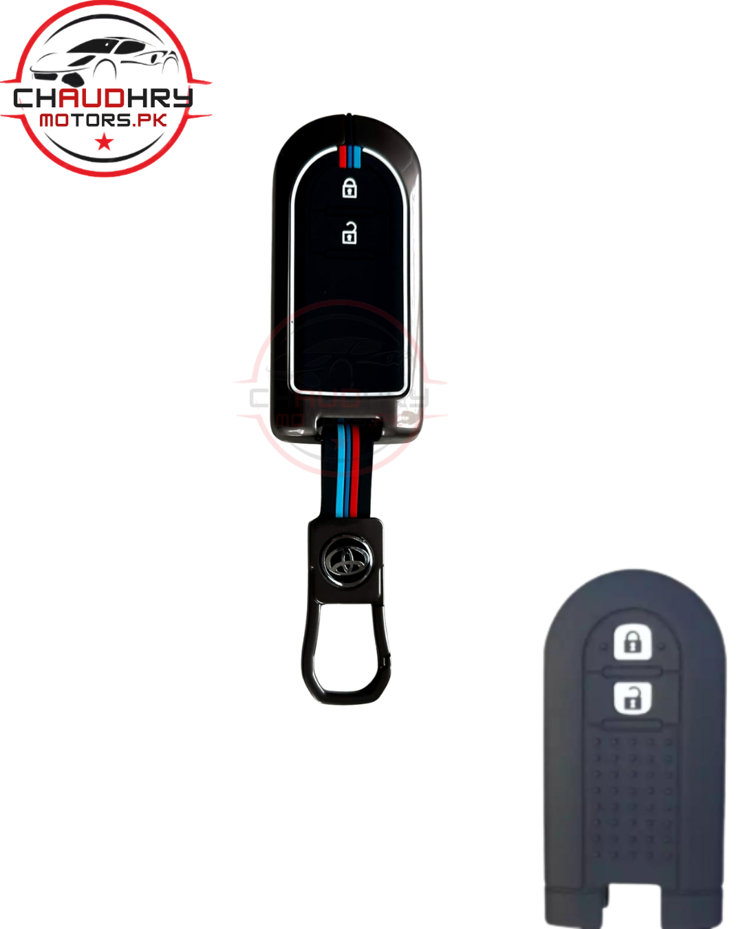 toyota passo push start metal key cover