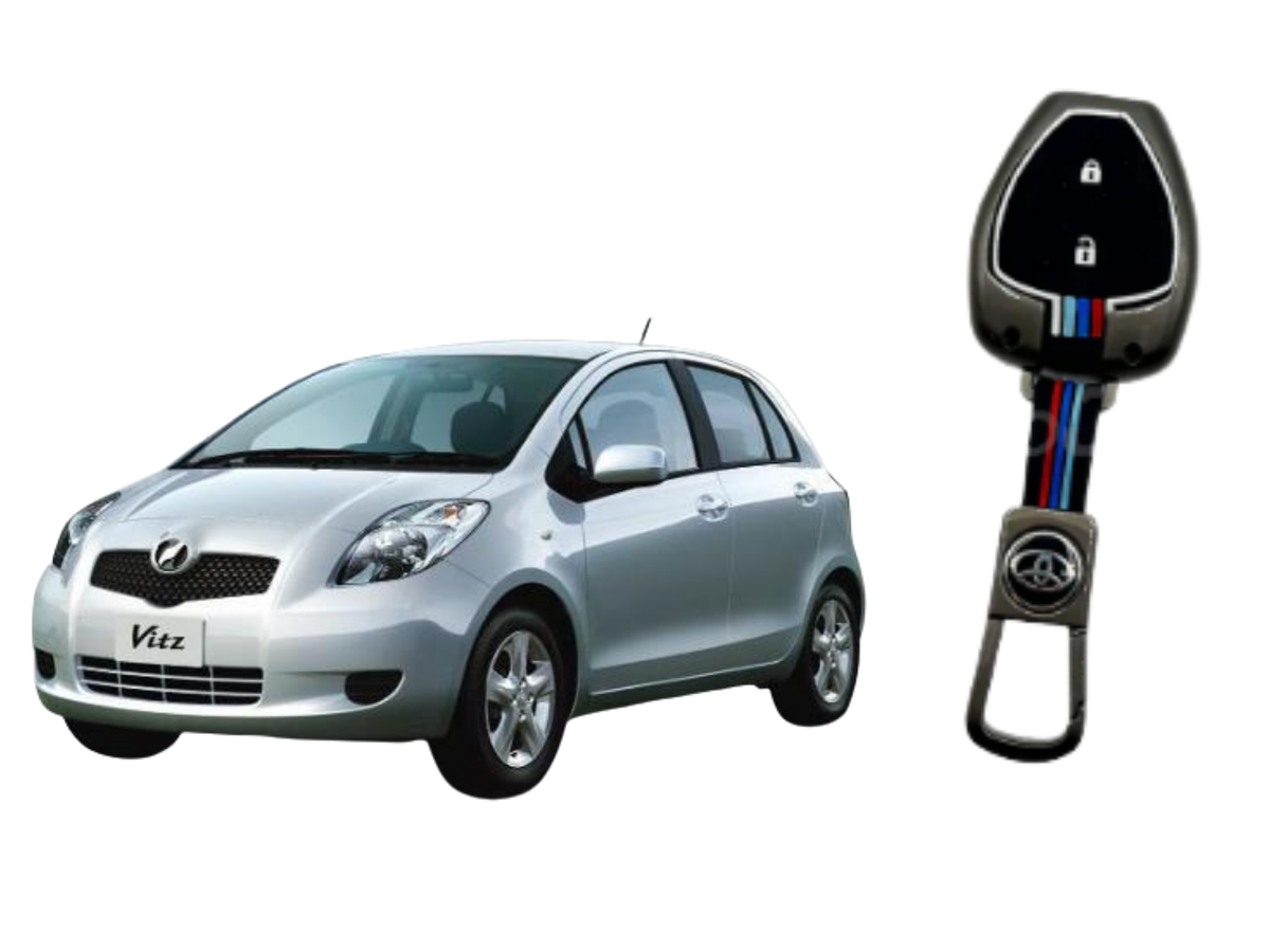 toyota vitz metal key cover