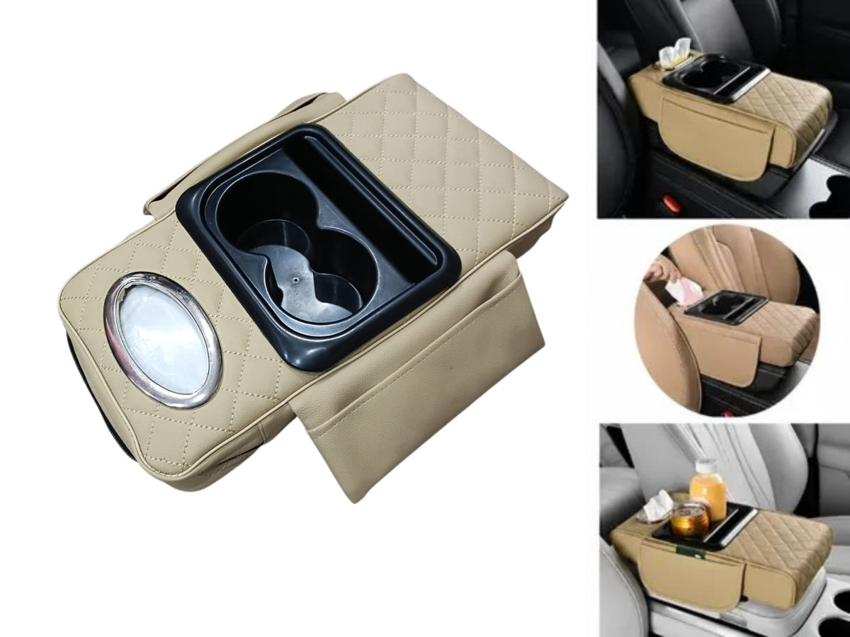 universal car cup holder beige