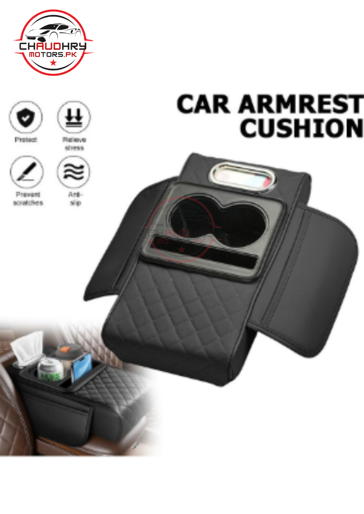 universal car cup holder black1