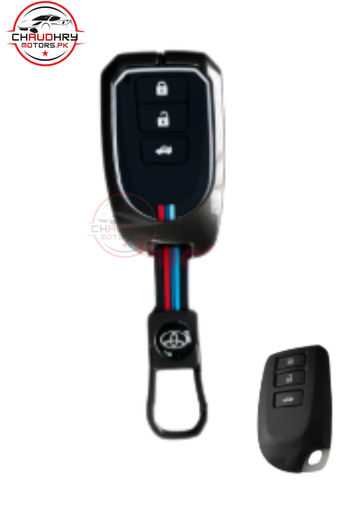 yaris push start metal key cover
